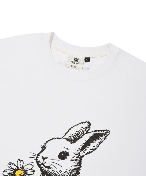 DYSFUNCT（ディスファンクト）の「SWEET BUNNY T-SHIRT(WHITE)（Tシャツ/カットソー・メンズ・その他・MEDIUM/LARGE/SMALL）」の4枚目の写真