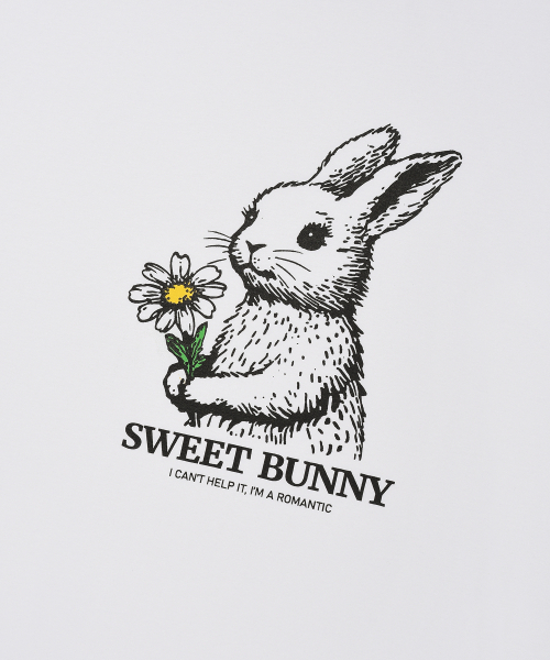 DYSFUNCT（ディスファンクト）の「SWEET BUNNY T-SHIRT(WHITE)（Tシャツ/カットソー・メンズ・その他・MEDIUM/LARGE/SMALL）」の5枚目の写真