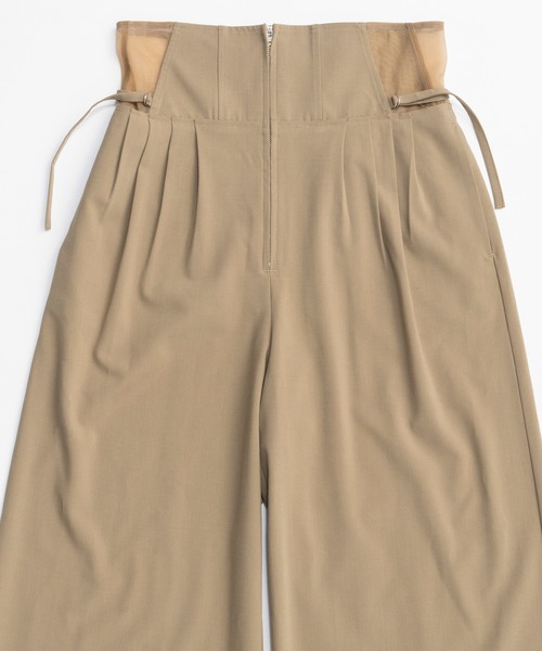 MAISON SPECIAL（メゾンスペシャル）の「High Waist Wide Pants/ハイウエストワイドパンツ（その他パンツ・レディース・ベージュ/グレー/ブラック・38/36）」の4枚目の写真