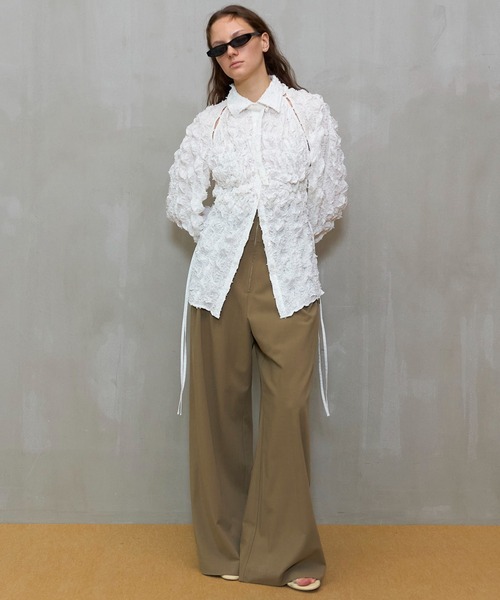 MAISON SPECIAL（メゾンスペシャル）の「High Waist Wide Pants/ハイウエストワイドパンツ（その他パンツ・レディース・ベージュ/グレー/ブラック・38/36）」の13枚目の写真
