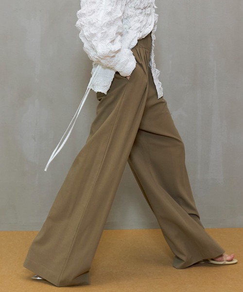 MAISON SPECIAL（メゾンスペシャル）の「High Waist Wide Pants/ハイウエストワイドパンツ（その他パンツ・レディース・ベージュ/グレー/ブラック・38/36）」の16枚目の写真
