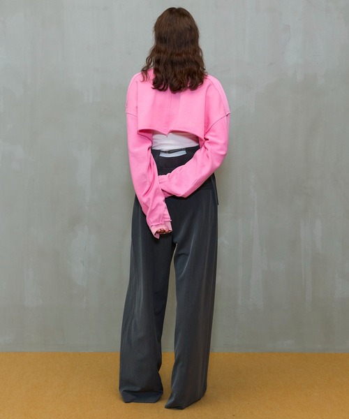 MAISON SPECIAL（メゾンスペシャル）の「High Waist Wide Pants/ハイウエストワイドパンツ（その他パンツ・レディース・ベージュ/グレー/ブラック・38/36）」の20枚目の写真