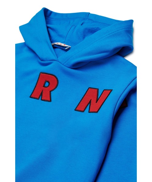 MARNI（マルニ）の「キッズ プルオーバーパーカー MARNI KID（パーカー・キッズ・ブルー・4Y/14Y/10Y/12Y/6Y/8Y）」の3枚目の写真