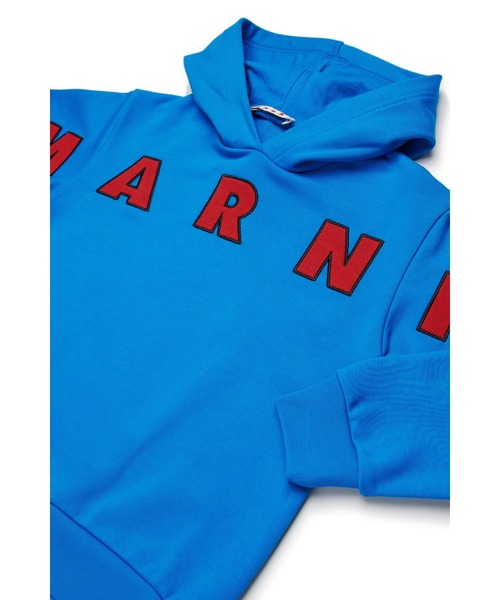 MARNI（マルニ）の「キッズ プルオーバーパーカー MARNI KID（パーカー・キッズ・ブルー・4Y/14Y/10Y/12Y/6Y/8Y）」の4枚目の写真
