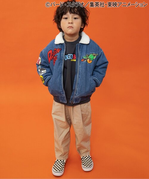BREEZE（ブリーズ）の「【リンク】ドラゴンボールコラボ デニムボアジャケット(キッズサイズ)（デニムジャケット・キッズ・インディゴブルー・110/130/150）」の3枚目の写真