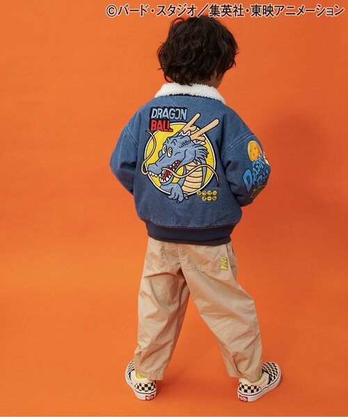 BREEZE（ブリーズ）の「【リンク】ドラゴンボールコラボ デニムボアジャケット(キッズサイズ)（デニムジャケット・キッズ・インディゴブルー・110/130/150）」の4枚目の写真