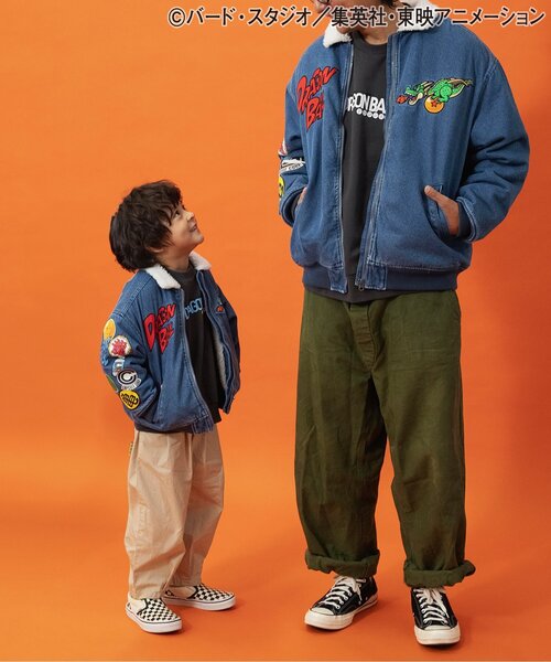 BREEZE（ブリーズ）の「【リンク】ドラゴンボールコラボ デニムボアジャケット(キッズサイズ)（デニムジャケット・キッズ・インディゴブルー・110/130/150）」の7枚目の写真