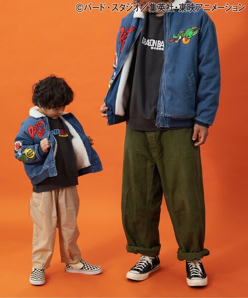 BREEZE（ブリーズ）の「【リンク】ドラゴンボールコラボ デニムボアジャケット(キッズサイズ)（デニムジャケット・キッズ・インディゴブルー・110/130/150）」の8枚目の写真