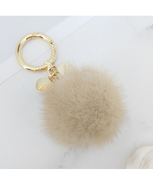 MAIA（マイア）の「Mink Fur Keychain &amp; Charm - Mint（キーケース/キーアクセサリー）」