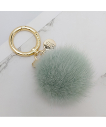 MAIA（マイア）の「Mink Fur Keychain &amp; Charm - Mint（キーケース/キーアクセサリー）」