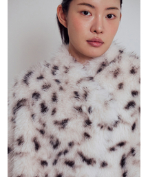 PEEP（ピープ）の「リバーシブルダルマシアンファーパディングボンバー (2colors)_ミストグレー（ムートンコート）」