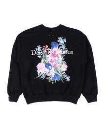 DVAN（ドゥヴァン）の「PNK LA FLEUR SWEAT SHIRT BLACK La Fla Man to Man（スウェット）」