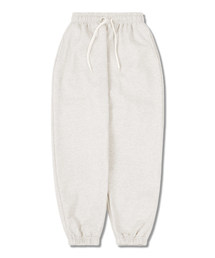 TI.GLAKE（ティーグレイク）の「無地起毛ジョガートレーニングパンツオートミール（スウェットパンツ）」