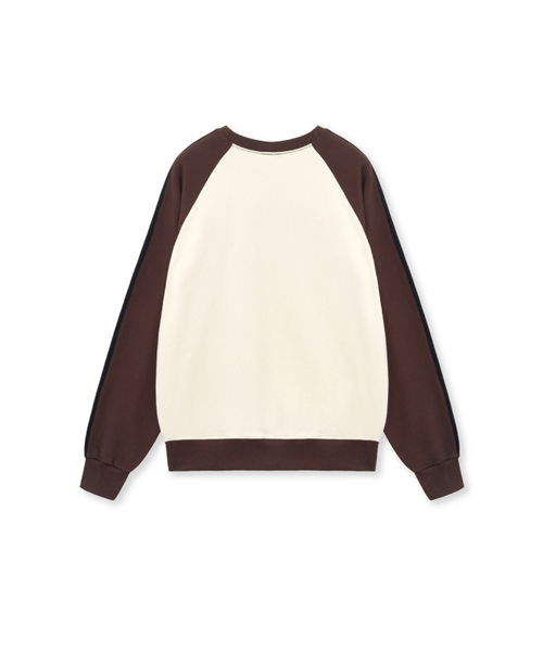 CACTUSDONUTMARKET(カクタスドーナツマーケット)の「Graphic Raglan Track Line Sweatshirt-Brown(スウェット・レディース・その他・MEDIUM/LARGE)」の3枚目の写真