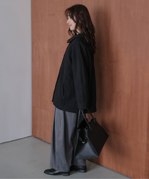 AMELY（エミリー）の「2WAYブークレーコート（その他アウター・レディース・ブラック/グレー/ベージュ/ブラウン・フリー）」の11枚目の写真