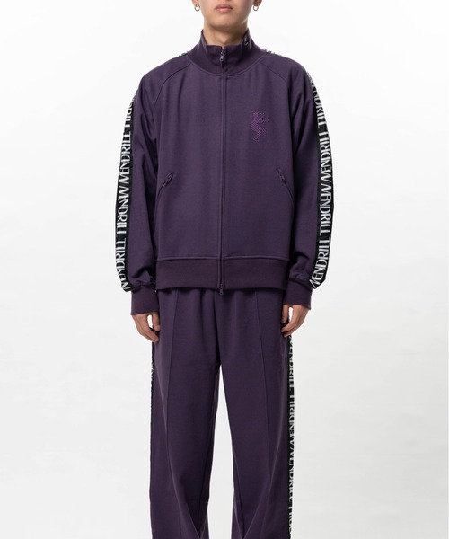 Mendrill(メンドリル)の「Mendrill Track Jacket(ジャージ・メンズ・ブラック/パープル・M/S/L)」の2枚目の写真