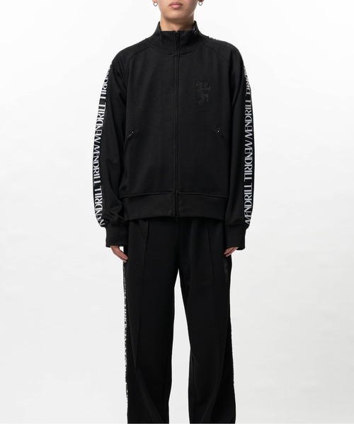 Mendrill(メンドリル)の「Mendrill Track Jacket(ジャージ・メンズ・ブラック/パープル・M/S/L)」の1枚目の写真
