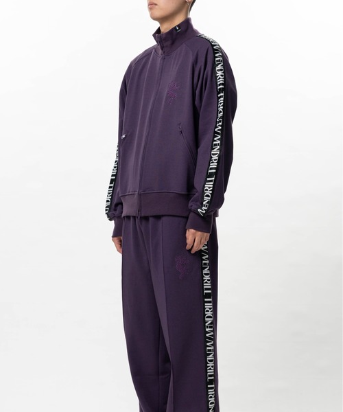 Mendrill(メンドリル)の「Mendrill Track Jacket(ジャージ・メンズ・ブラック/パープル・M/S/L)」の8枚目の写真