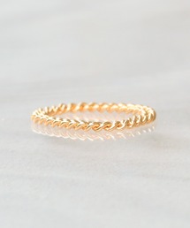 【WEB限定】K18vermeil チェーンリング シングルケーブル