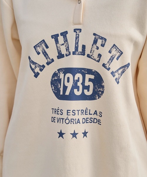 ATHLETA（アスレタ）の「［ athleta ］裏起毛スウェットフーディワンピース（ワンピース・レディース・アイボリー/ネイビー/杢グレー・M）」の8枚目の写真