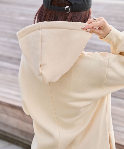 ATHLETA（アスレタ）の「［ athleta ］裏起毛スウェットフーディワンピース（ワンピース・レディース・アイボリー/ネイビー/杢グレー・M）」の11枚目の写真
