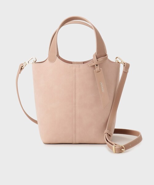 UNTITLED（アンタイトル）の「【トレンド】ヌバックトート（トートバッグ・レディース・ピンク/ナチュラル/キャメル・99）」の3枚目の写真