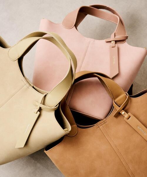 UNTITLED（アンタイトル）の「【トレンド】ヌバックトート（トートバッグ・レディース・ピンク/ナチュラル/キャメル・99）」の7枚目の写真