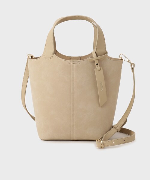 UNTITLED（アンタイトル）の「【トレンド】ヌバックトート（トートバッグ・レディース・ピンク/ナチュラル/キャメル・99）」の4枚目の写真