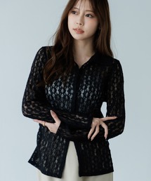 SENEE | front hook lace cardigan（フロントホックレースカーディガン）(カーディガン/ボレロ)
