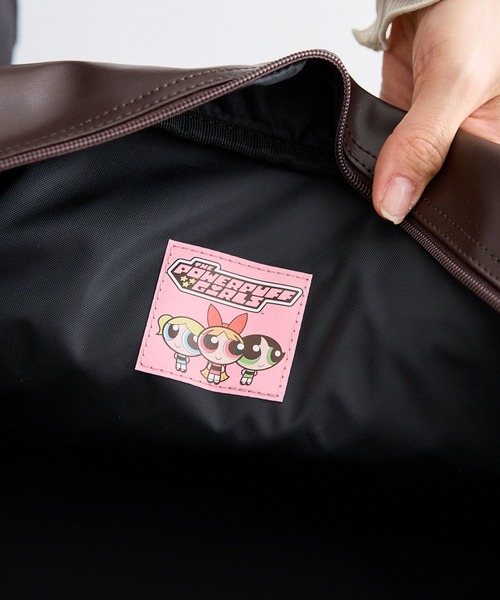 zucchero（ズッケロ）の「パワーパフガールズ パワパフ スクールバッグ スクバ 高校生 女子高生 ボストン型 カバン 大容量 合皮 学校 TPGSR-01（ショルダーバッグ・レディース・ブラウン/ブラック・FREE）」の8枚目の写真