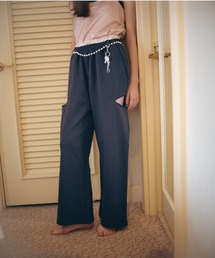 Carmelo（カーメロ）の「Cutout Sweat Wide Pants / カットアウトスウェットワイドパンツ（スウェットパンツ）」