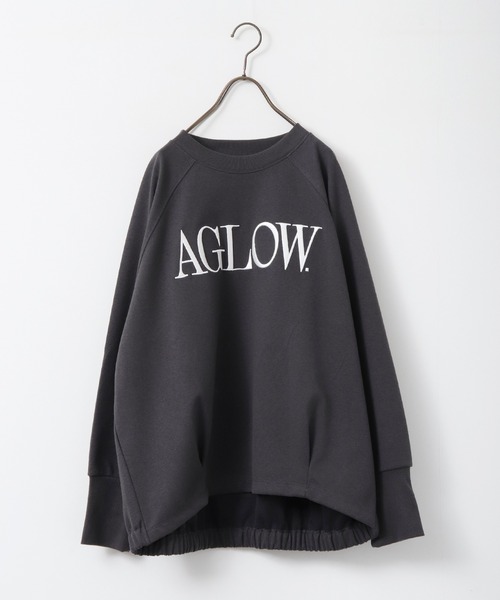 hunch(ハンチ)の「ブークレ 刺繍ロゴオーバートップス(Tシャツ/カットソー・レディース・ライム/チャコール/オフホワイト・FREE)」の16枚目の写真