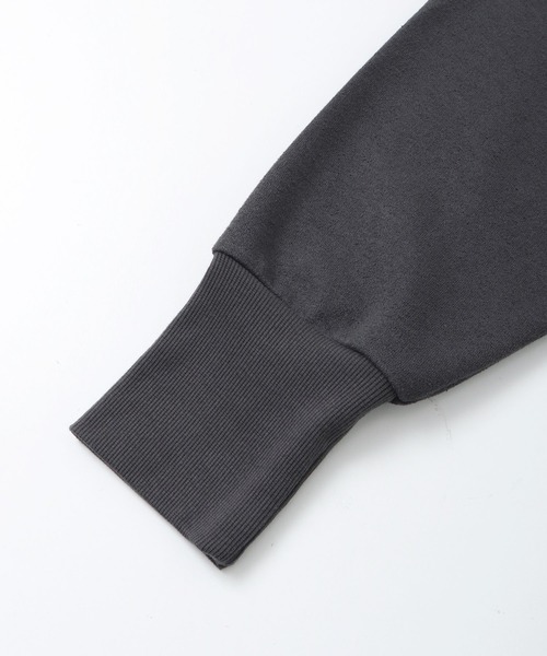 hunch(ハンチ)の「ブークレ 刺繍ロゴオーバートップス(Tシャツ/カットソー・レディース・ライム/チャコール/オフホワイト・FREE)」の18枚目の写真