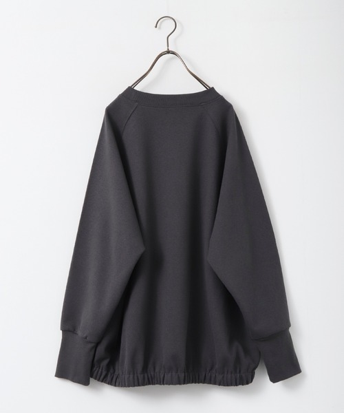 hunch(ハンチ)の「ブークレ 刺繍ロゴオーバートップス(Tシャツ/カットソー・レディース・ライム/チャコール/オフホワイト・FREE)」の21枚目の写真