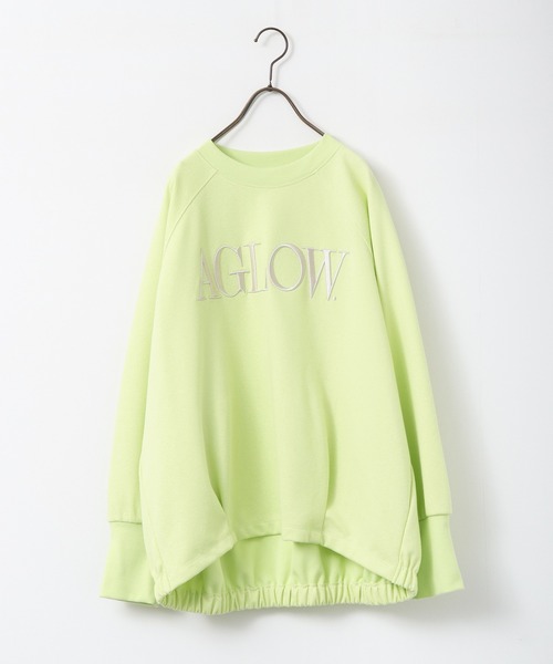 hunch(ハンチ)の「ブークレ 刺繍ロゴオーバートップス(Tシャツ/カットソー・レディース・ライム/チャコール/オフホワイト・FREE)」の22枚目の写真