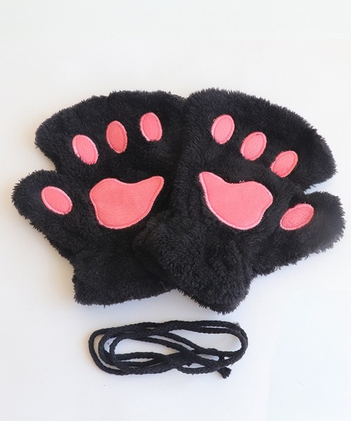 セール】ふわふわ肉球モコモコミトン（手袋）｜DiamondHearts