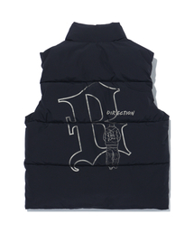 BUNKERBUSTER（バンカーバスター）の「ディレクションストリートハイネックベスト MP4JU802_BLACK_1（ダウンベスト）」