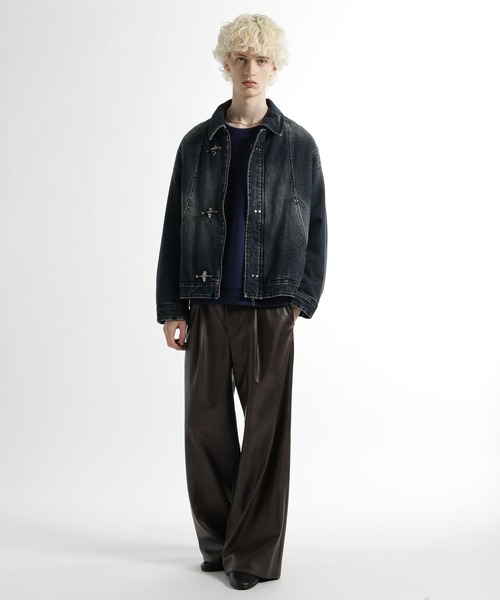 HARE(ハレ)の「フラワーコラージュバックプリントスウェット(HARE)(スウェット・メンズ・ブルー/グレー/ブラック/ホワイト・SMALL/MEDIUM)」の12枚目の写真