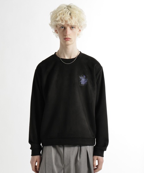 HARE(ハレ)の「フラワーコラージュバックプリントスウェット(HARE)(スウェット・メンズ・ブルー/グレー/ブラック/ホワイト・SMALL/MEDIUM)」の20枚目の写真