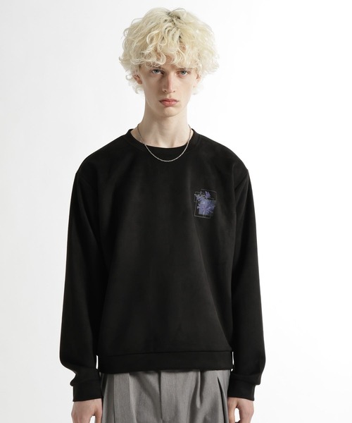 HARE(ハレ)の「フラワーコラージュバックプリントスウェット(HARE)(スウェット・メンズ・ブルー/グレー/ブラック/ホワイト・SMALL/MEDIUM)」の21枚目の写真