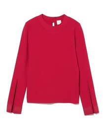 EFFE BEAMS | スリット テープ プルオーバー ニット(ニット/セーター)