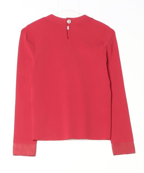 EFFE BEAMS（エッフェビームス）の「E スリットテープPO（ニット/セーター・レディース・ブラック/ホワイト/レッド・ONE SIZE）」の4枚目の写真