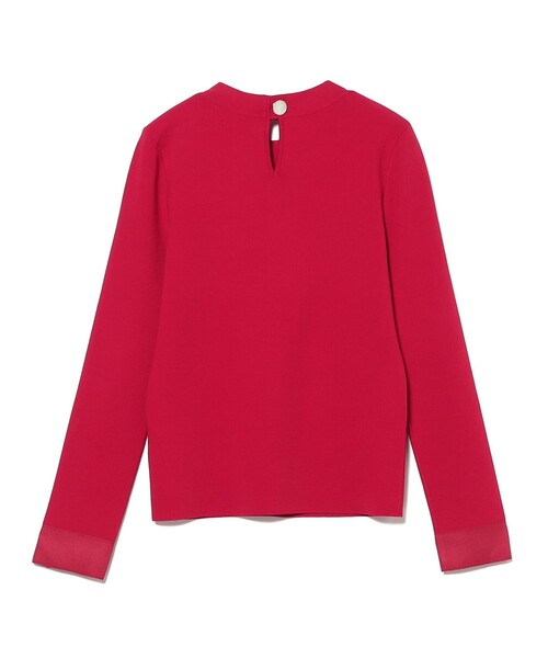 EFFE BEAMS（エッフェビームス）の「スリット テープ プルオーバー ニット（ニット/セーター・レディース・ブラック/ホワイト/レッド・ONE SIZE）」の7枚目の写真