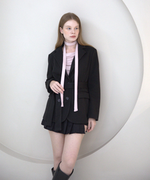 CATTLINE（カトリン）の「ツーベルトジャケット（ブラック）（テーラードジャケット）」