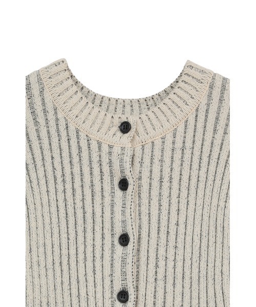 W FACE SHORT FRILLED KNIT TOPS（ニット/セーター）｜CLANE（クラネ