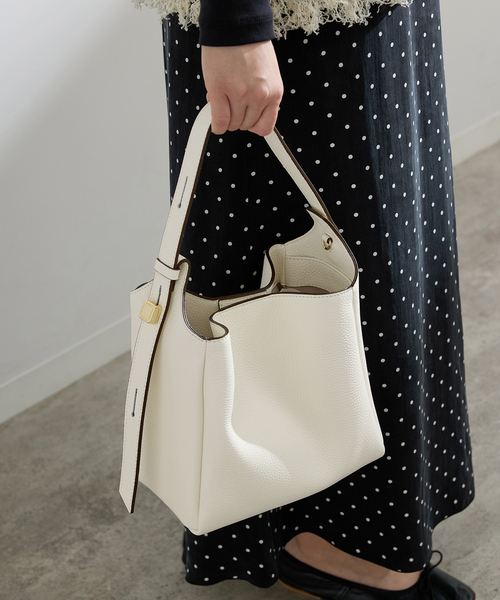 IENA（イエナ）の「LORISTELLA/ロリステッラ MINI TOTE BAG トートバッグ 3697（トートバッグ・レディース・ホワイト/グレー/ベージュ系その他・FREE）」の5枚目の写真