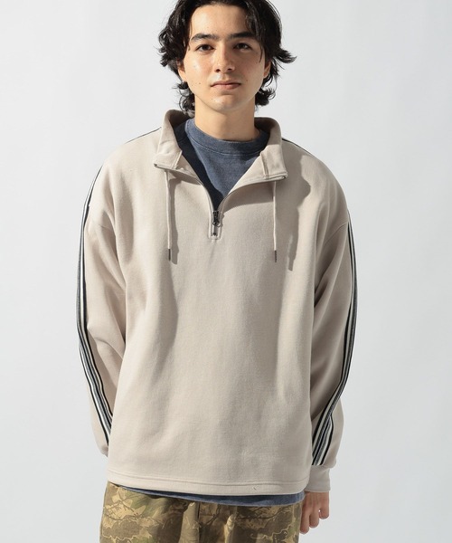 niko and...(ニコアンド)の「ショルダーラインハーフジッププルオーバー(Tシャツ/カットソー・メンズ・ブラック/ブラウン/スモーク・MEDIUM/LARGE)」の19枚目の写真