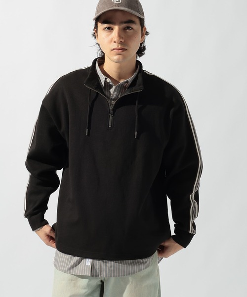niko and...(ニコアンド)の「ショルダーラインハーフジッププルオーバー(Tシャツ/カットソー・メンズ・ブラック/ブラウン/スモーク・MEDIUM/LARGE)」の22枚目の写真