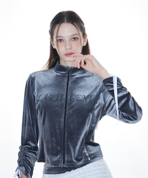 LARTIGENT（ラーティゼン）の「L14 VELVET ZIP-UP(CHARCOAL)（その他アウター）」