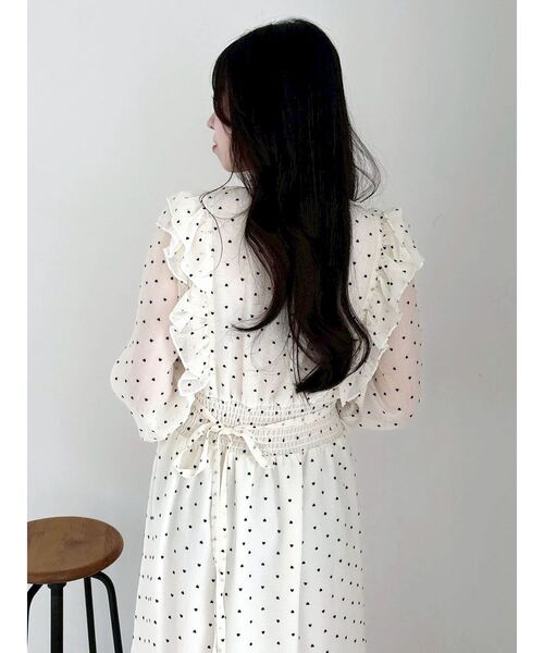 dazzlin（ダズリン）の「エアリーシャツワンピース（ワンピース・レディース・ピンク/アイボリー/グレー・MEDIUM/SMALL）」の5枚目の写真